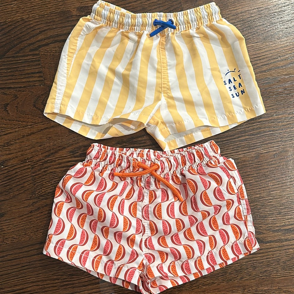 2 Zara Baby Boy Swim Shorts - 12-24 months
